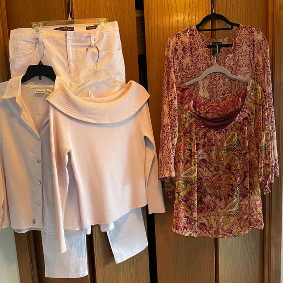 LOFT size XL wide cowl neck light pink sweater - Picture 4 of 4